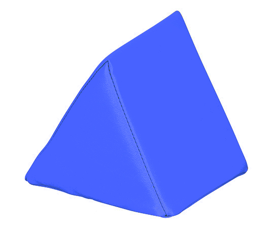 7-3367-01 キッズガーデン クッション・三角 ブルー KID-K20-BL 弘益 印刷