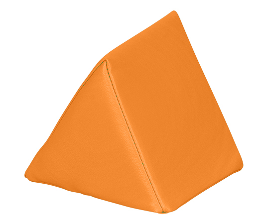 7-3367-03 キッズガーデン クッション・三角 オレンジ KID-K20-OR 弘益 印刷