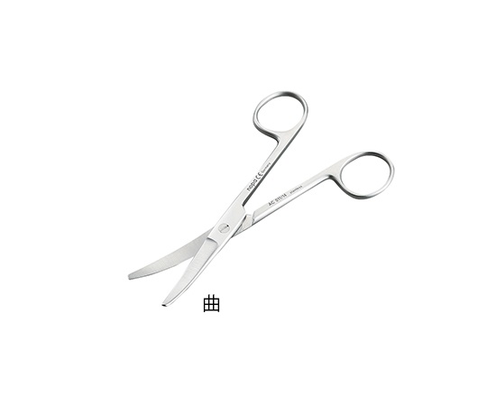 外科剪刀 両鈍 曲 全長145mm RDSCC145