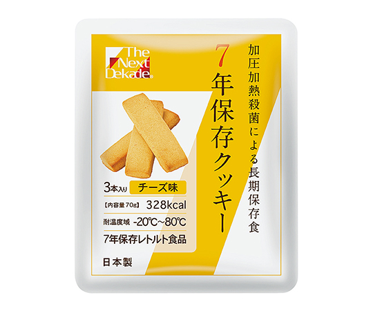 7-7231-01 7年保存クッキー The Next Dekade チーズ味(3本×100袋) グリーンケミー