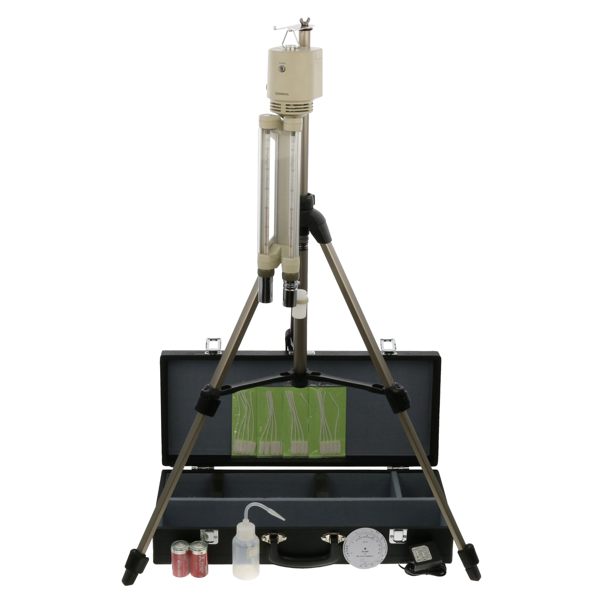 アスマン通風乾湿計 電動式 セット RHG-1-AL型 RHG-1-AL型