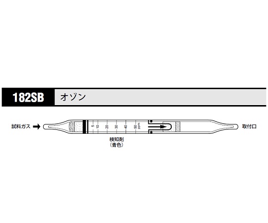 北川式 ガス検知管 オゾン 182SB(10本)