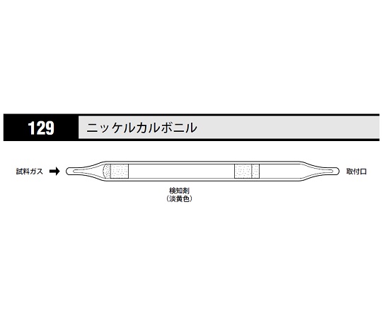 北川式 ガス検知管 ニッケルカルボニル 129(10本)