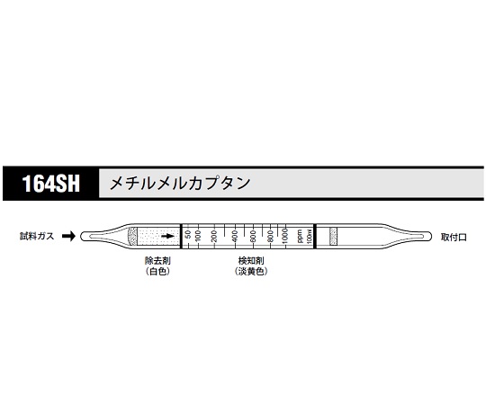 北川式 ガス検知管 メチルメルカプタン 164SH(10本)