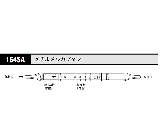 北川式 ガス検知管 メチルメルカプタン 164SA(10本)