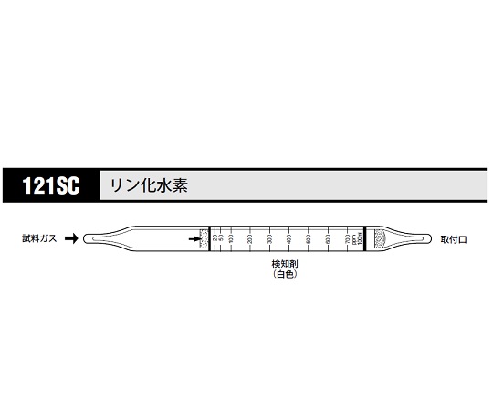 北川式 ガス検知管 リン化水素 121SC(10本)