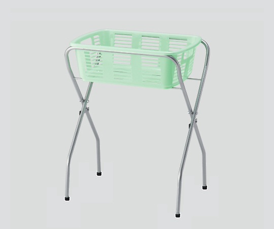 脱衣カゴワゴン・ラック1段式 マスカットグリーン キャスター無し YBW-1G