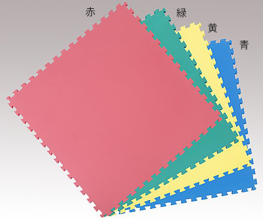 8-7628-02 カラーユニットマット 赤セット(4枚) 印刷