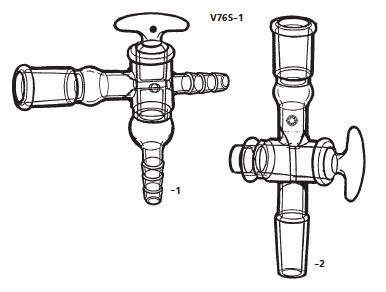 アダプター 二方コック付 V76S-1型