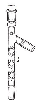 ト字管 ビーグロー分留管付 FR62A型 15/25 19/38