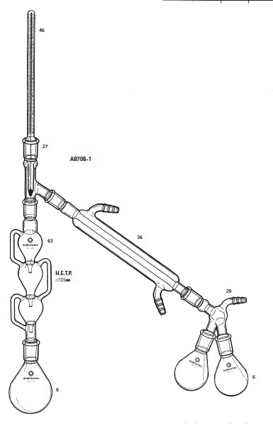 ノルオッテン分留装置 AB70B-1型 50mL 15/25