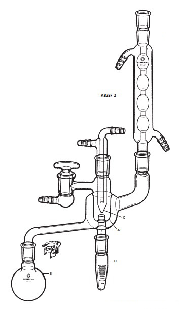 AB25F-2-1 ミクロ分子蒸留装置 AB25F-2型 2mL 桐山製作所(KIRIYAMA)