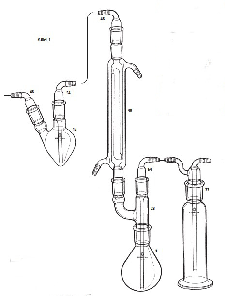 ランキン法反応蒸留装置 AB54-1型 100mL