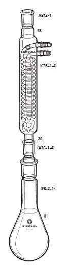 還流装置 AB42-1型 500mL 15/25 29/42