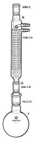 還流装置 AB42-2型 200mL 15/25 29/42