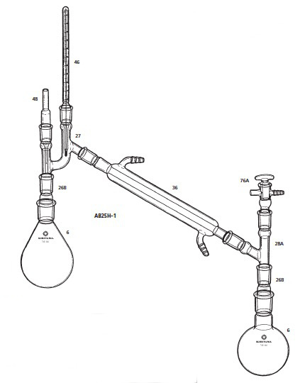 減圧蒸留装置 AB25H-1型 300mL