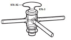 三方コック用 栓 K76-3G型 No.22