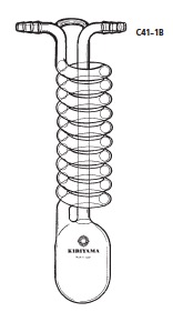 蒸留トラップ C41-1B型 80mL ゴム管つなぎ
