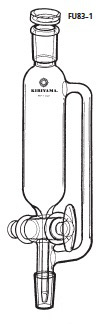 透明共通摺合せ 等圧滴下ロート FU83-1型 200mL 15/25 15/25