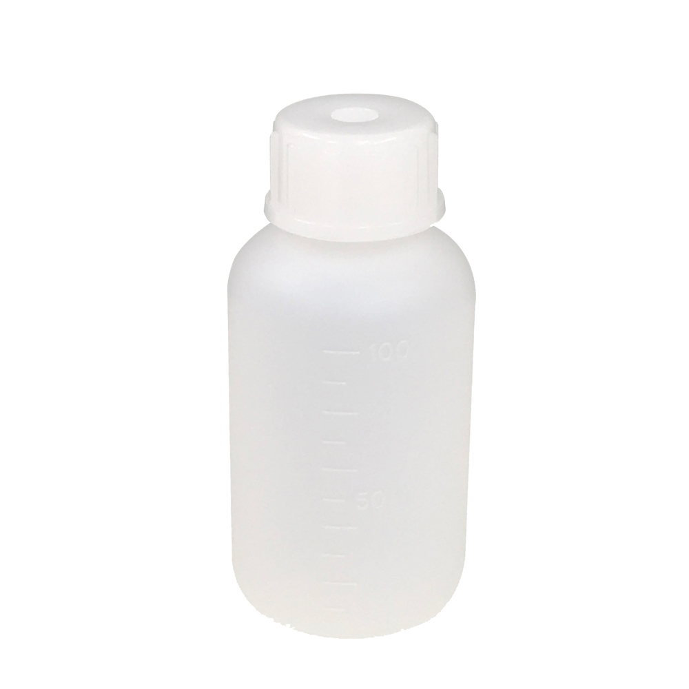 101-5820401 PE細口瓶 白 250mL（60本） コクゴ（KOKUGO）