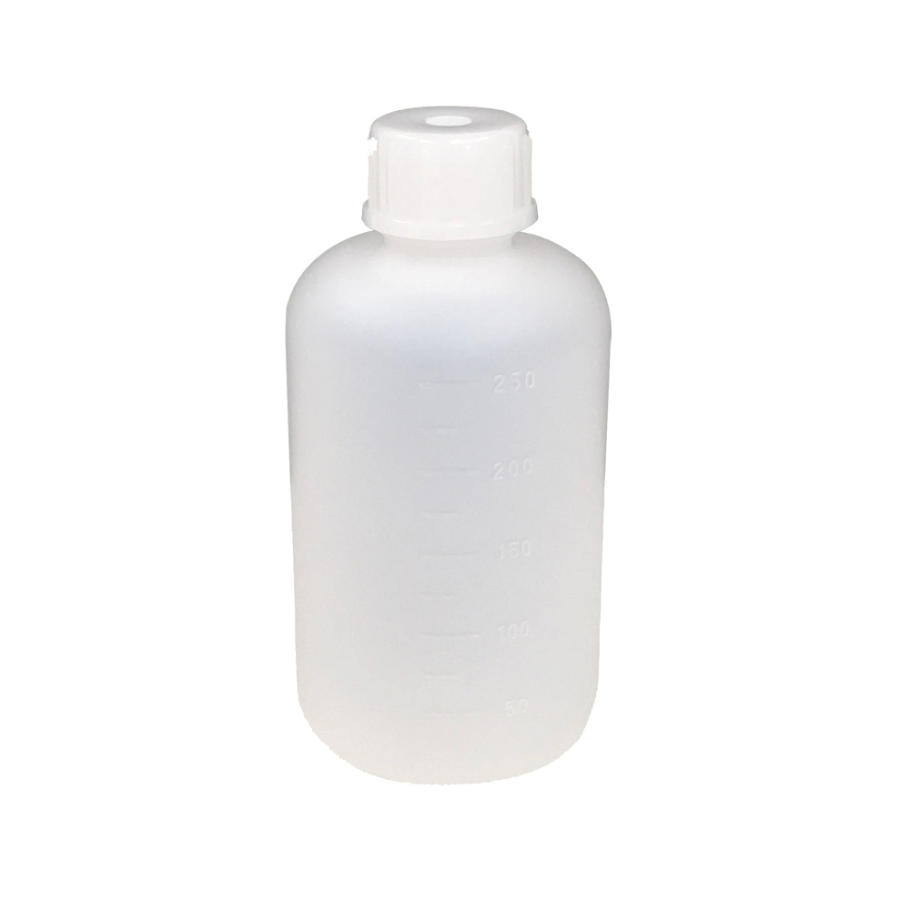 101-5820402 PE細口瓶 白 250mL コクゴ(KOKUGO)