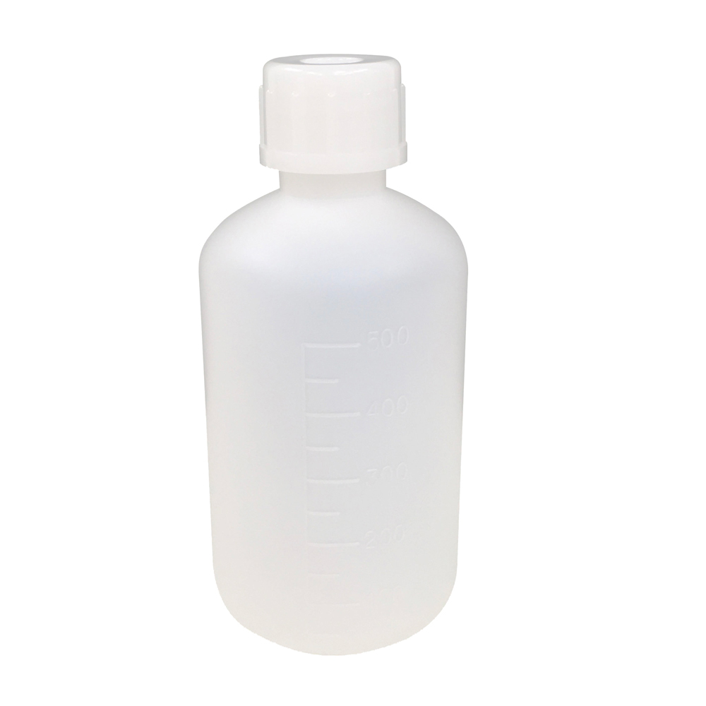 101-5820602 PE細口瓶 白 500mL コクゴ(KOKUGO)
