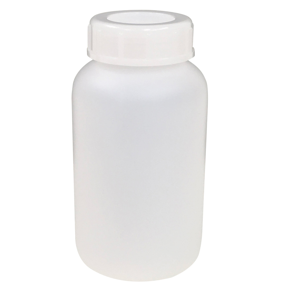 101-5840502 PE広口瓶 白 500mL コクゴ(KOKUGO) 印刷
