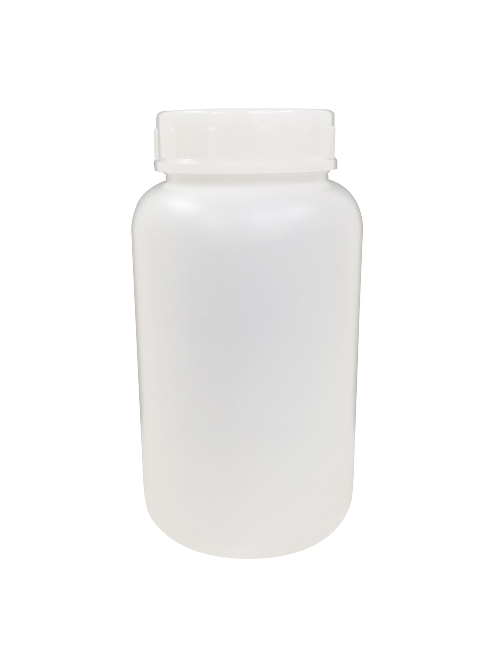 101-5840702 PE広口瓶 白 2L コクゴ(KOKUGO)