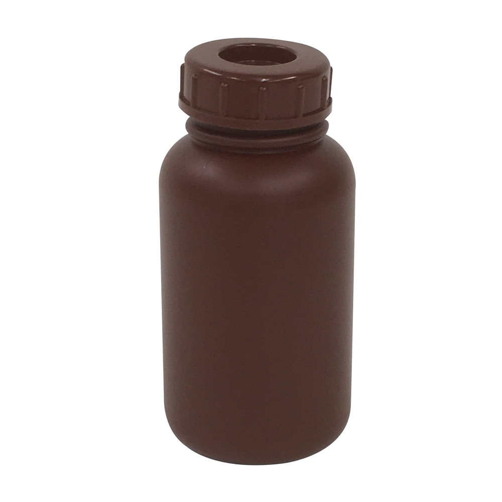 101-5850402 PE広口瓶 茶 250mL コクゴ(KOKUGO) 印刷