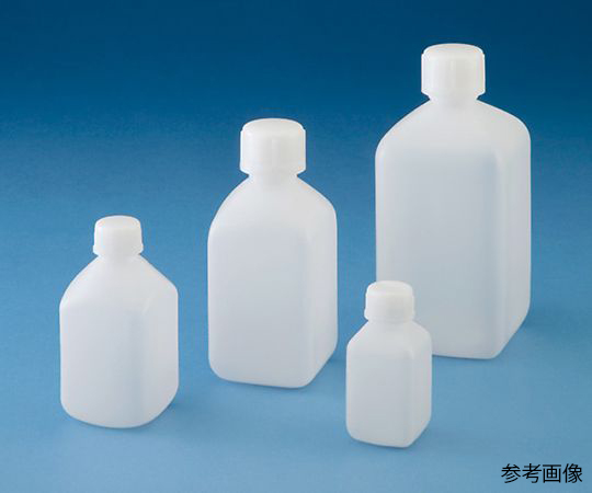 1029-03(バラ) 細口角型規格瓶 500mL 1029-03 ニッコー・ハンセン