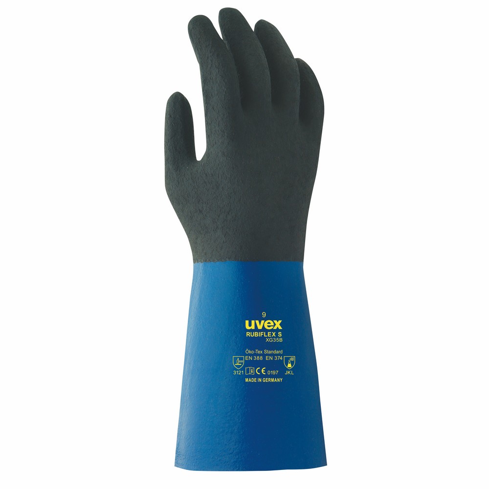 耐薬品・耐溶剤手袋 uvex rubiflex S XG 35B 60557 サイズ10(3L)