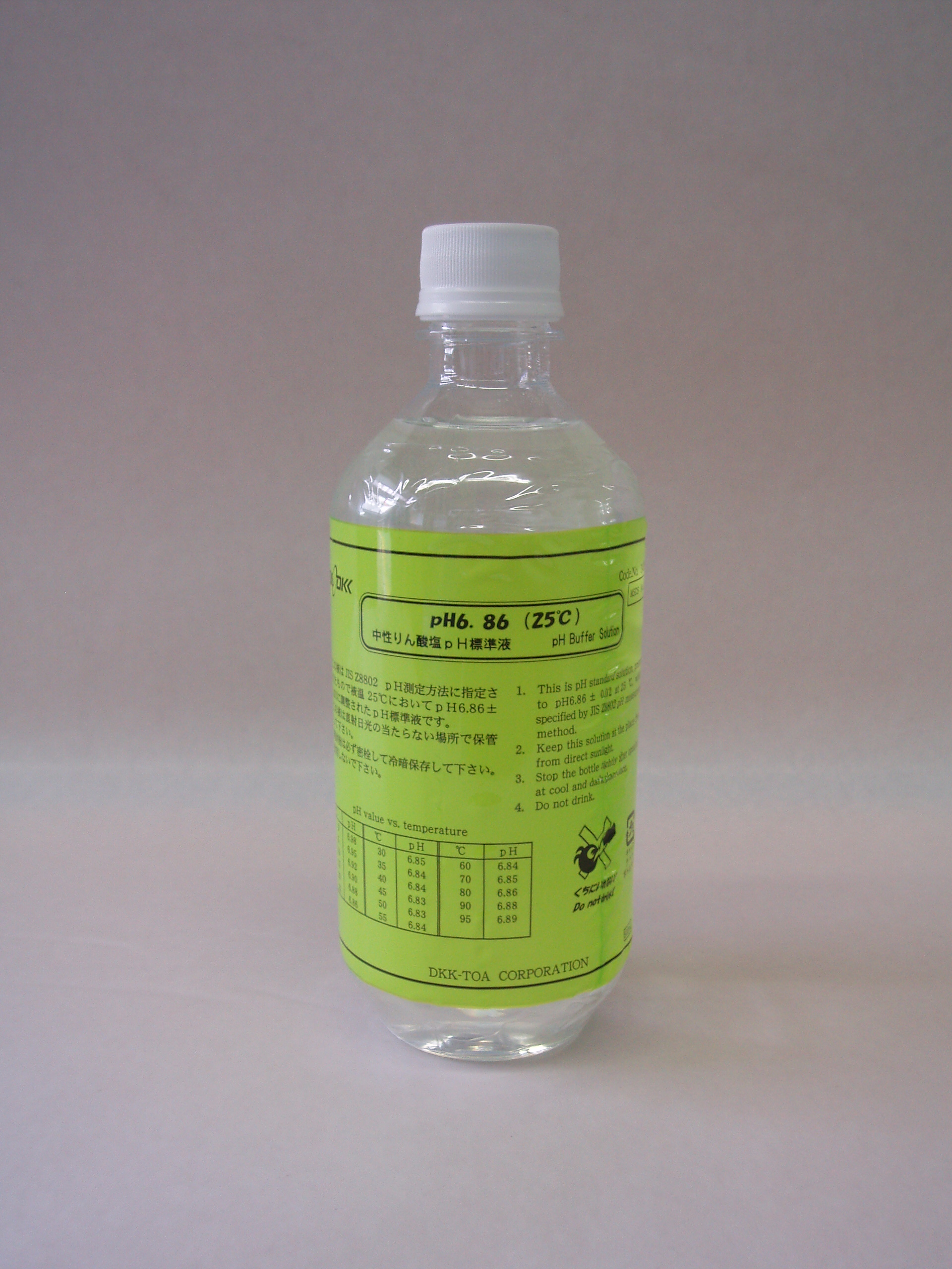 143F192 標準液 500mL pH6.86 東亜ディーケーケー(TOA DKK) 印刷