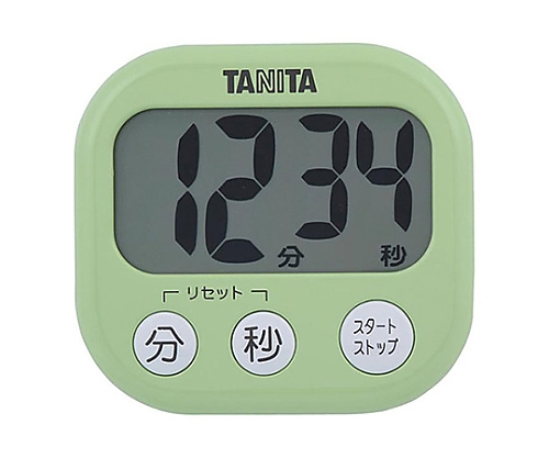 61-3445-30 デジタルタイマー でか見えタイマー ピスタチオグリーン TD-384 タニタ(TANITA) 印刷