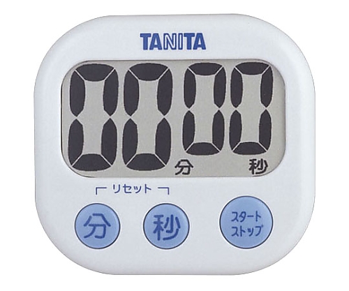 TD-384(61-3445-34) デジタルタイマー でか見えタイマー ホワイト TD-384 タニタ(TANITA) 印刷