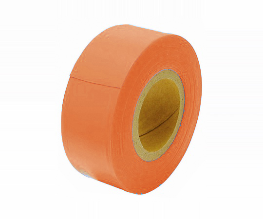 61-6166-61 マーキングテープ 30mm×50m蛍光オレンジ 73800 シンワ測定 印刷