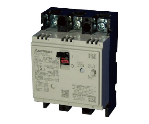 漏電遮断器 NV-Cシリーズ(経済品) NV30-CS 3P 15A 100-230V 30MA WW