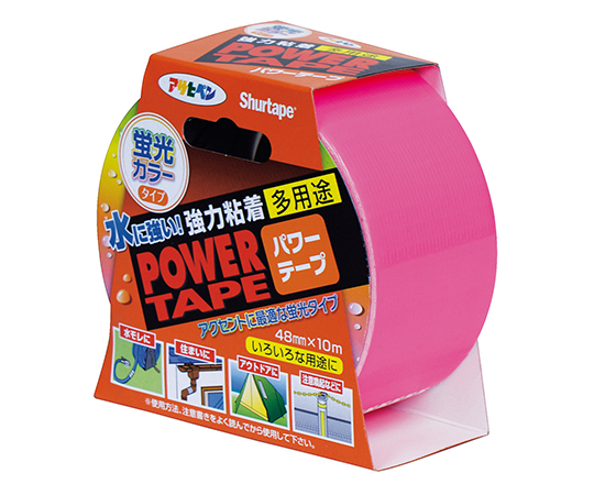 パワーカラーテープ 48mmX10m (蛍光ピンク)