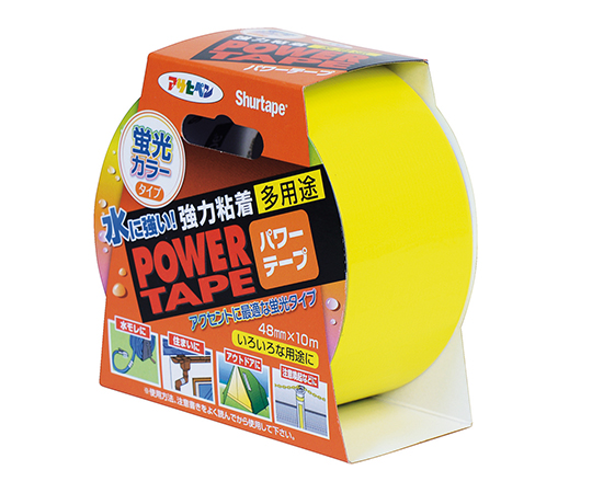 パワーカラーテープ 48mmX10m (蛍光イエロー) T107