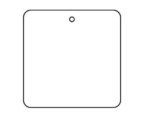 バルブ表示板 50×50×2mm 886-48(10枚)