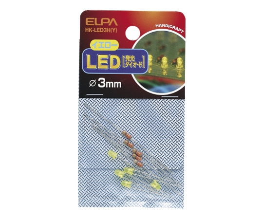 62-8566-36 LED 3mm 黄 HK-LED3H(Y) ELPA 印刷