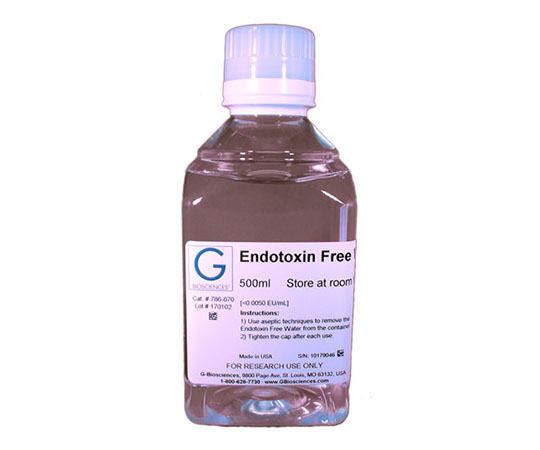 89-5263-19 分子生物学用純水 Endotoxin Free 1L 786-671 G-Biosciences 印刷
