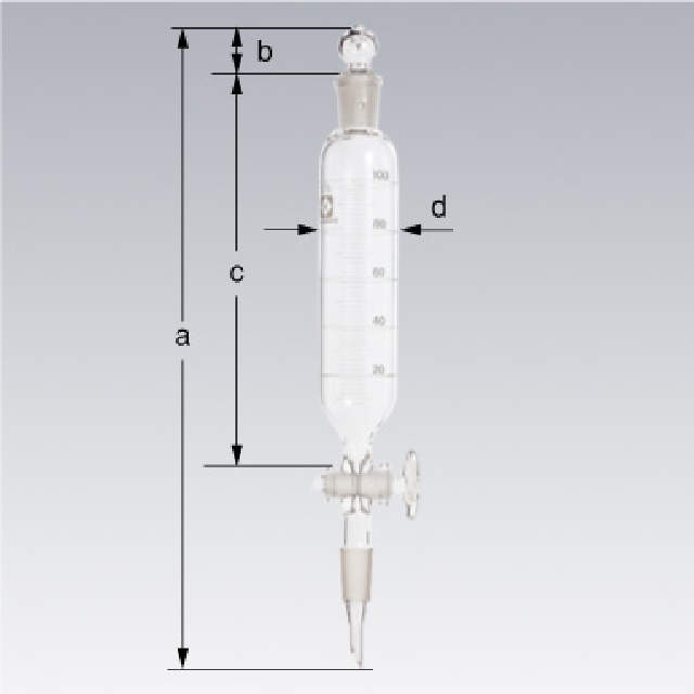 SPC分液ロート 目盛・平衡側管付 50mL 030230-1550：Shop de clinic店+